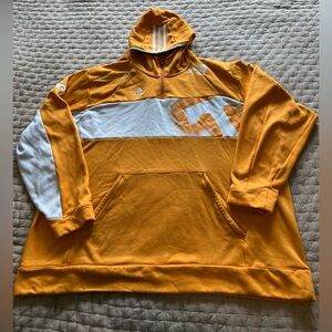 adidas Orange and White Hoodie